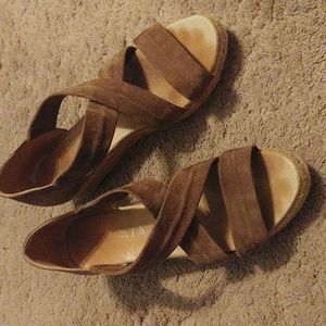 Viscata Suede Espadrille Wedges